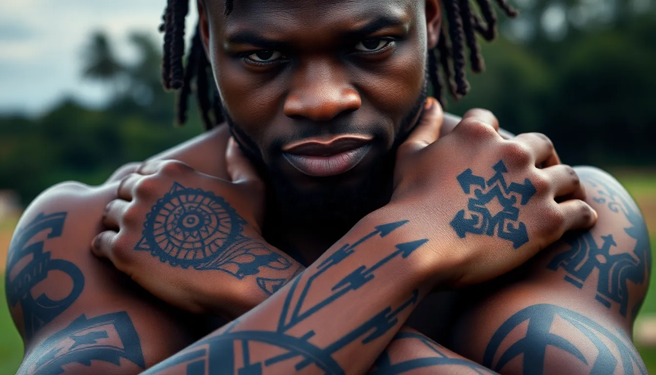 50+ Powerful African Tattoo Ideas for Men: Tribal Symbols & Meaningful Designs 4 50+ Powerful African Tattoo Ideas for Men: Tribal Symbols & Meaningful Designs 3