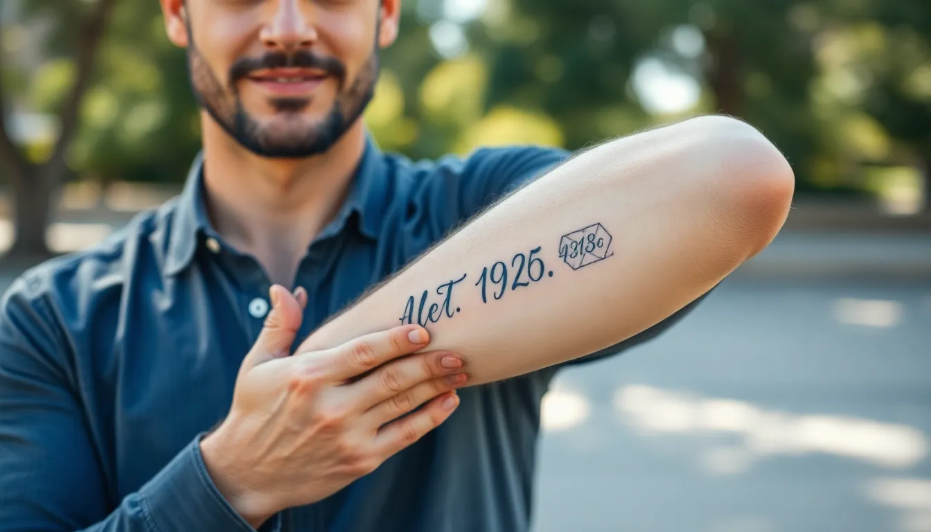 50+ Birthdate Tattoo Ideas for Men: Meaningful Designs & Placement Tips 4 50+ Birthdate Tattoo Ideas for Men: Meaningful Designs & Placement Tips 3