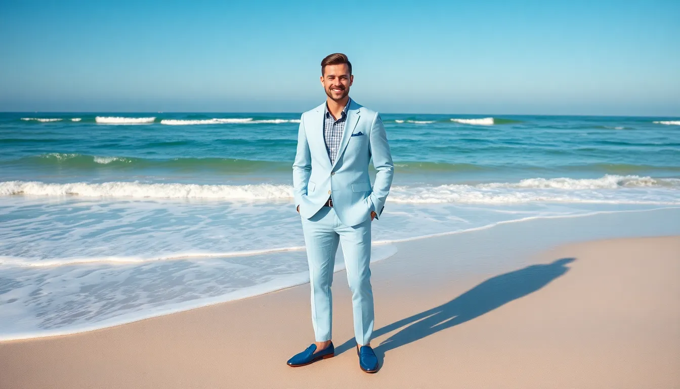 Best Blue Suits for Men Wedding: Navy, Royal & Light Blue Guide 2025 4 Best Blue Suits for Men Wedding: Navy, Royal & Light Blue Guide 2025 3