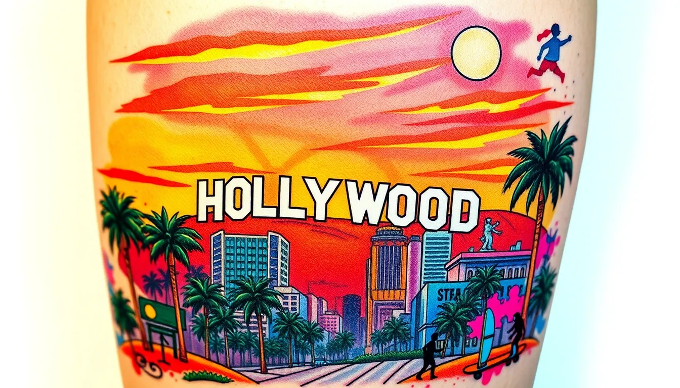 50 Stunning City Tattoo Ideas for Men: Urban Skylines & Street Art Designs 3