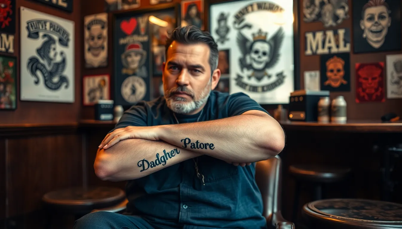 50+ Meaningful Daughter Name Tattoo Ideas for Men: From Script to Symbols 4 50+ Meaningful Daughter Name Tattoo Ideas for Men: From Script to Symbols 3