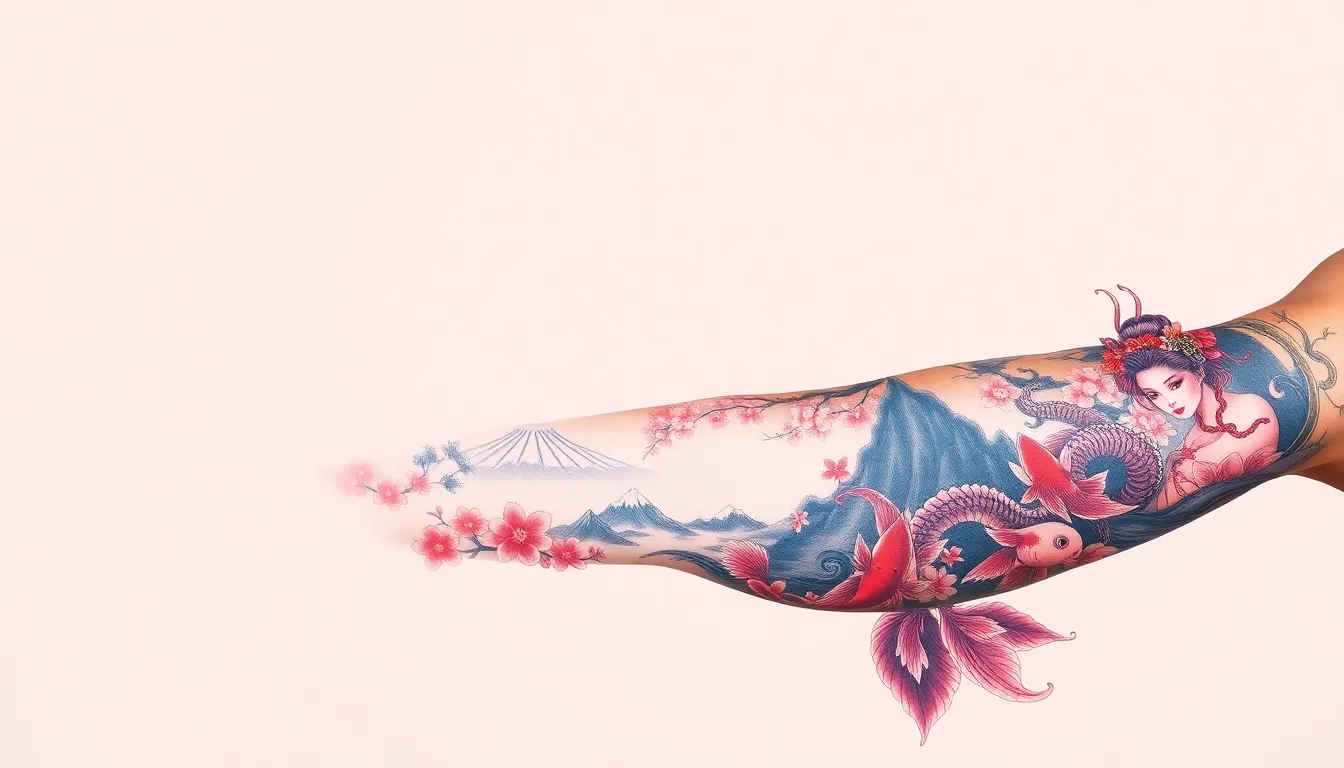 Bold Geisha Tattoo Designs for Men: Traditional Japanese Art Meets Modern Masculinity 4 Bold Geisha Tattoo Designs for Men: Traditional Japanese Art Meets Modern Masculinity 3