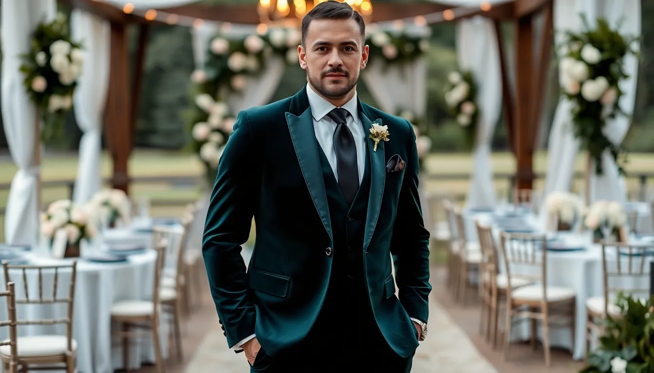 Green Suits for Men Wedding: 2025's Hottest Groom Trend + Styling Guide 4 Green Suits for Men Wedding: 2025's Hottest Groom Trend + Styling Guide 3