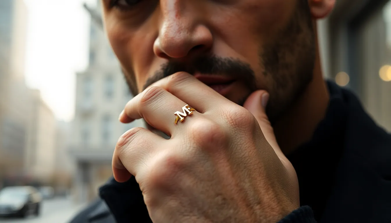 Gold Letter Rings for Men: Complete Guide to Choosing, Styling & Caring for Yours 3