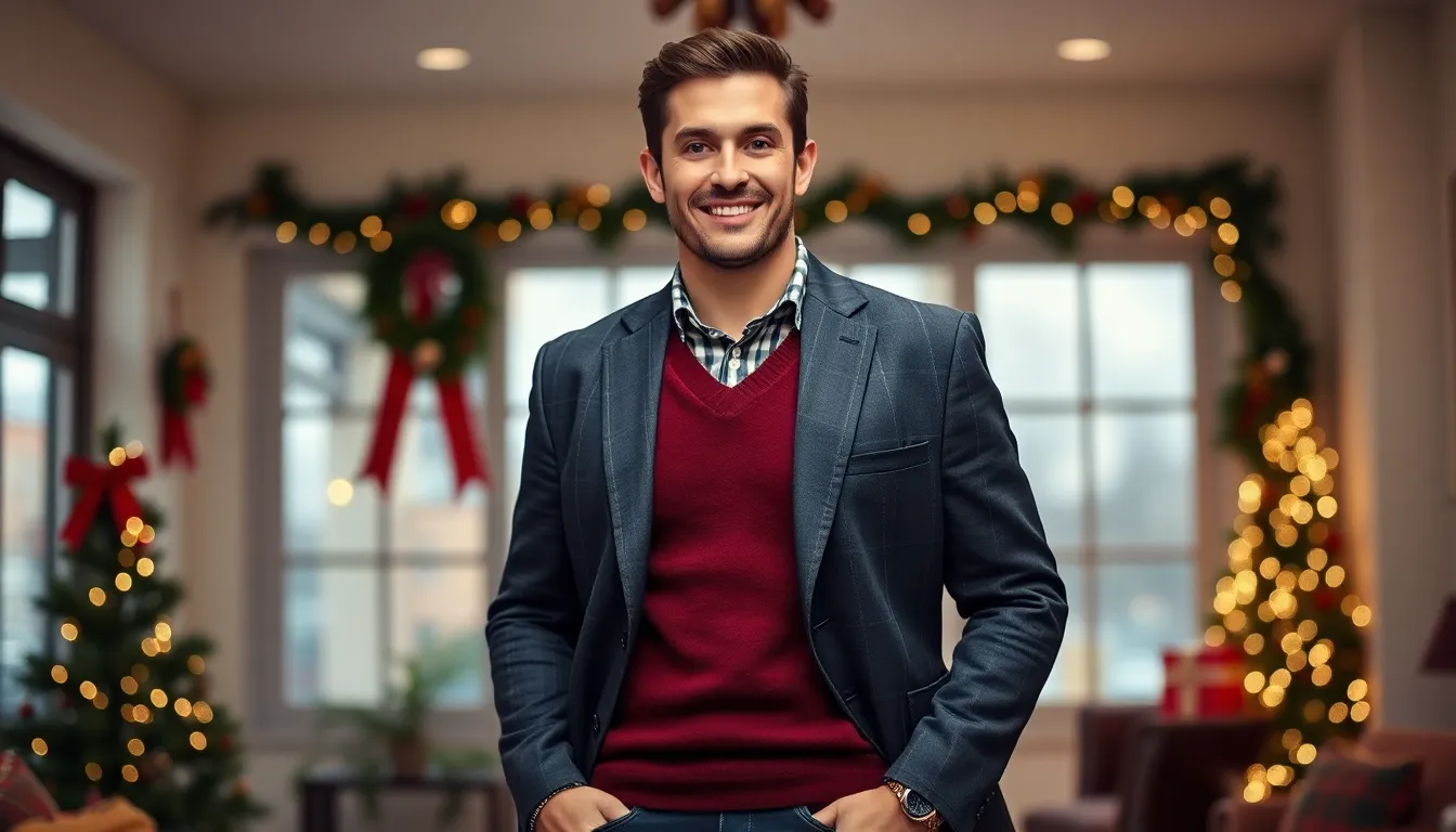 Men's Casual Christmas Party Outfit Ideas That Actually Look Good in 2025 4 Men's Casual Christmas Party Outfit Ideas That Actually Look Good in 2025 3