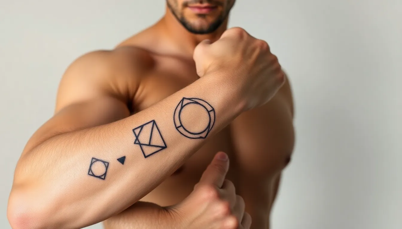 50+ Minimalist Tattoo Ideas for Men's Arms: Simple Designs That Make a Bold Statement 3