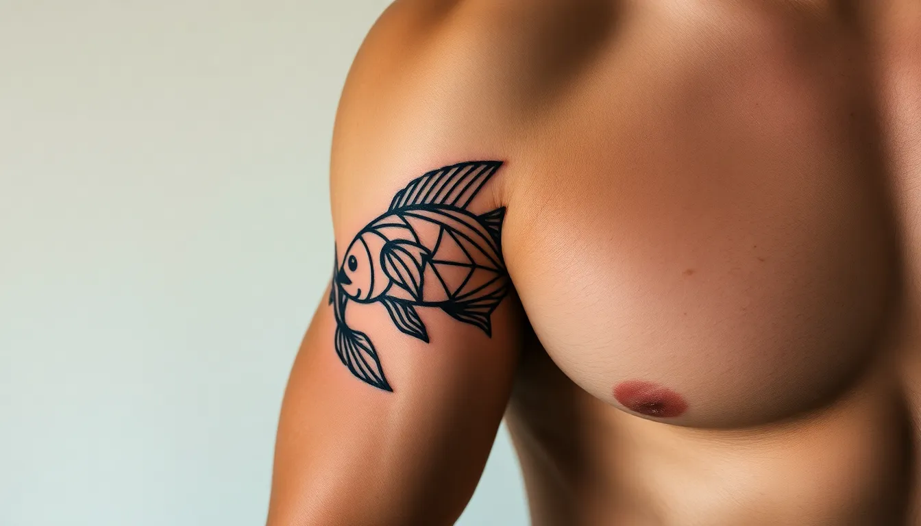 50+ Pisces Zodiac Tattoo Ideas for Men: From Minimalist to Bold Designs 4 50+ Pisces Zodiac Tattoo Ideas for Men: From Minimalist to Bold Designs 3