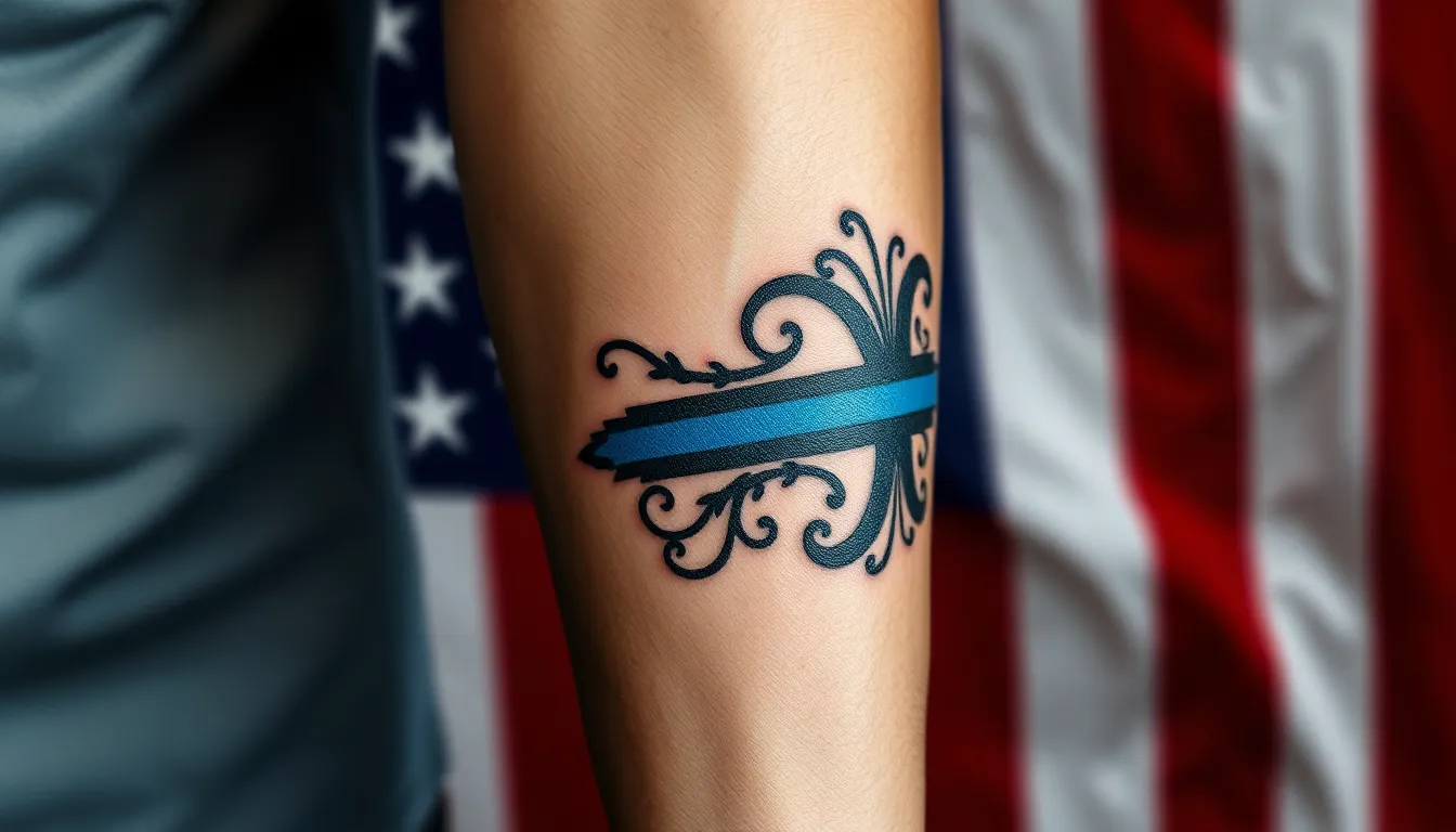 25 Powerful Police Tattoo Ideas for Men: Badges, Thin Blue Line & Memorial Designs 4 25 Powerful Police Tattoo Ideas for Men: Badges, Thin Blue Line & Memorial Designs 3