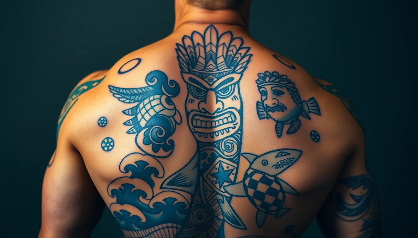 Polynesian Back Tattoo for Men: Complete Guide to Sacred Designs & Cultural Meanings 4 Polynesian Back Tattoo for Men: Complete Guide to Sacred Designs & Cultural Meanings 3