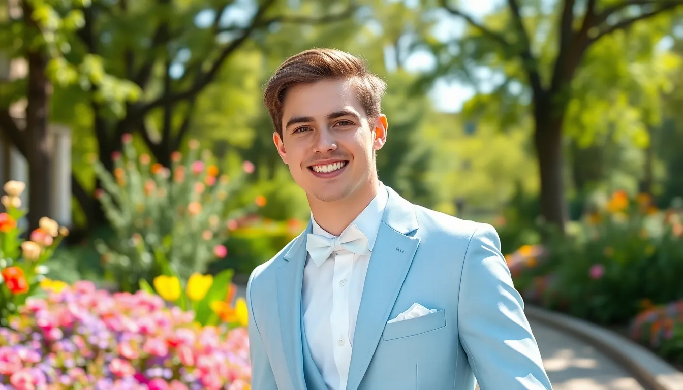 Best Blue Prom Suits for Men: Navy, Royal & Light Blue Styles Under $200 4 Best Blue Prom Suits for Men: Navy, Royal & Light Blue Styles Under $200 3