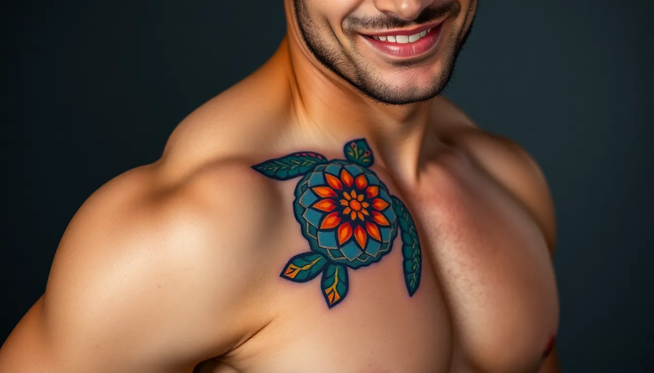 50+ Sea Turtle Tattoo Ideas for Men: Designs, Meanings & Placement Guide 4 50+ Sea Turtle Tattoo Ideas for Men: Designs, Meanings & Placement Guide 3