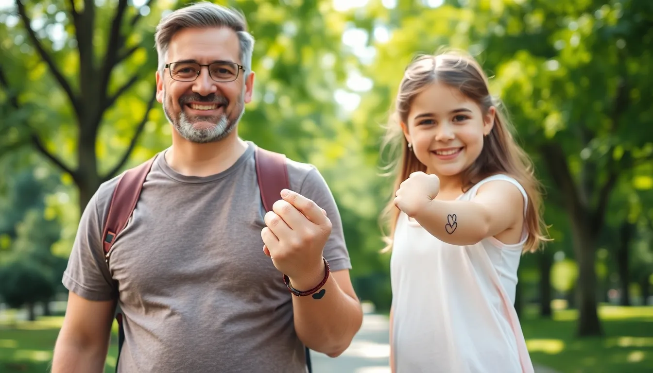 50+ Meaningful Tattoo Ideas for Dads: Best Father-Daughter Tattoo Designs for Men 3