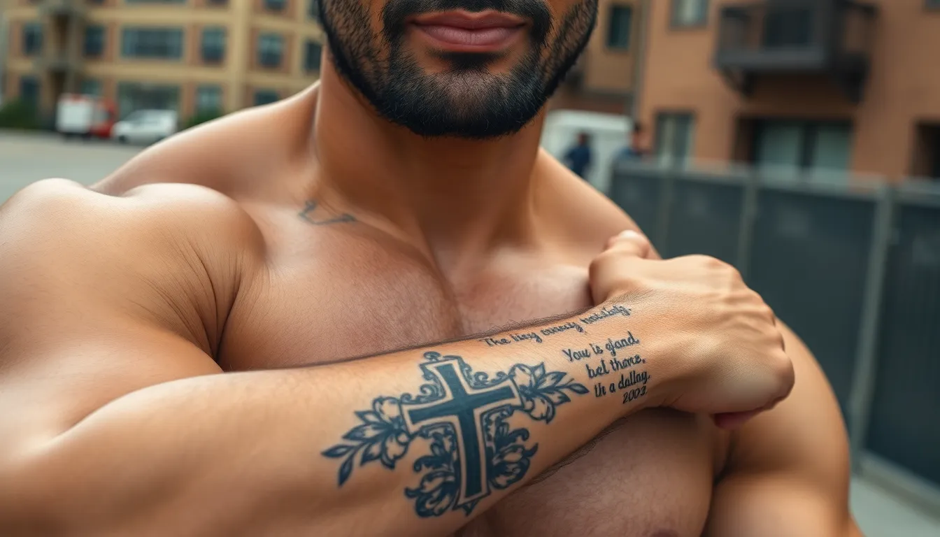 50+ Cross Tattoo Ideas for Men: Meaningful Designs & Placement Guide 4 50+ Cross Tattoo Ideas for Men: Meaningful Designs & Placement Guide 3