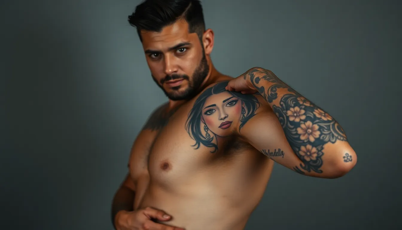 Woman Face Tattoo for Men: 50+ Bold Designs & Artist Tips for 2025 3