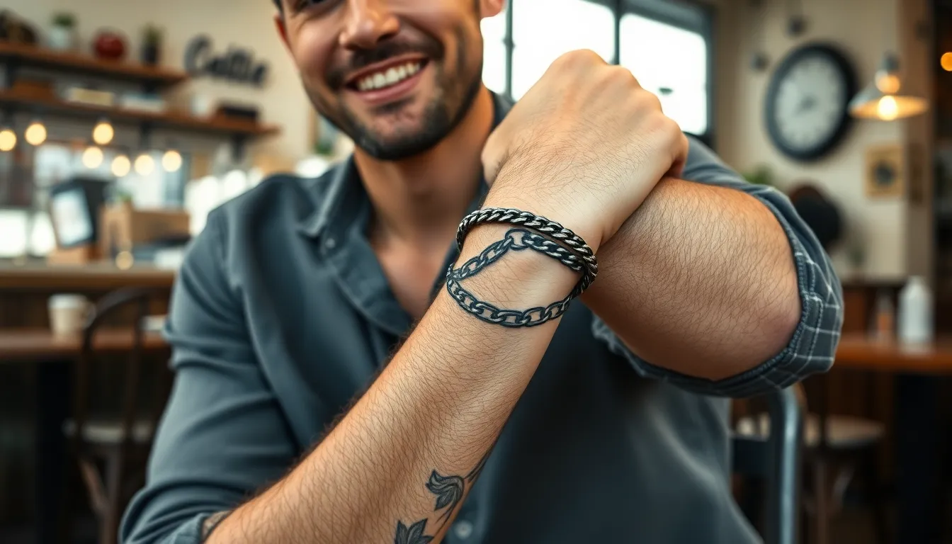 50 Best Wrist Bracelet Tattoo Ideas for Men: Designs, Costs & Pain Guide 4 50 Best Wrist Bracelet Tattoo Ideas for Men: Designs, Costs & Pain Guide 3