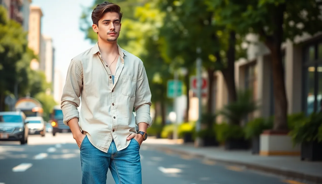 25 Best Blue Jeans Outfit Ideas for Men This Summer (Style Guide 2025) 6 25 Best Blue Jeans Outfit Ideas for Men This Summer (Style Guide 2025) 5
