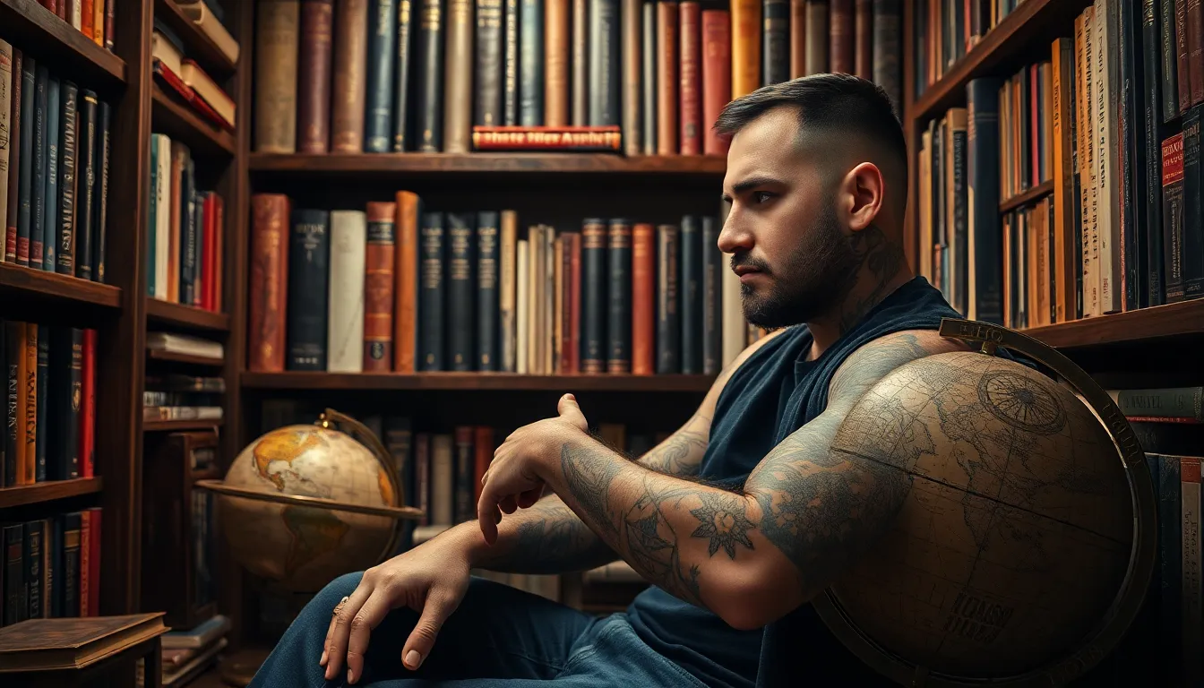 50+ Masculine Book Tattoo Ideas for Men Who Love Literature (2025) 6 50+ Masculine Book Tattoo Ideas for Men Who Love Literature (2025) 5