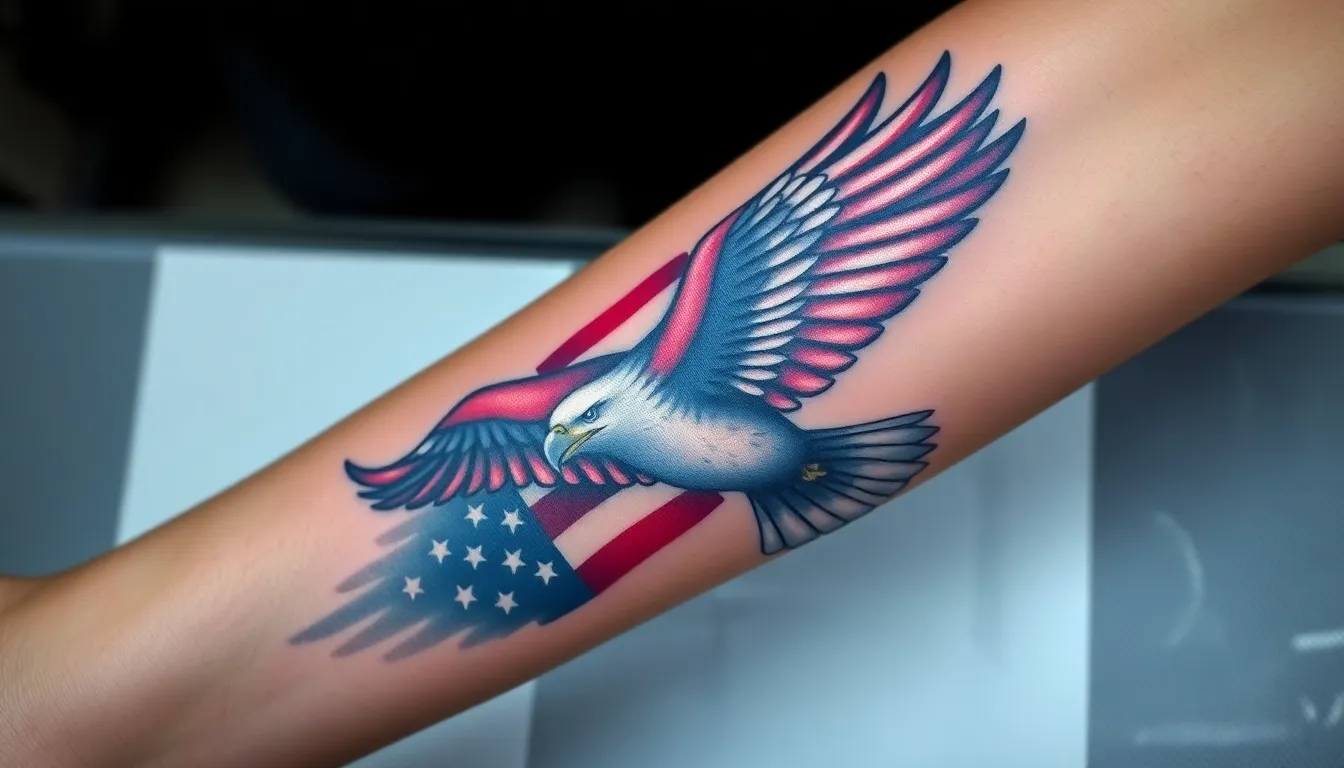 50 Powerful Eagle Forearm Tattoo Ideas for Men: Designs, Meanings & Placement Tips 6 50 Powerful Eagle Forearm Tattoo Ideas for Men: Designs, Meanings & Placement Tips 5
