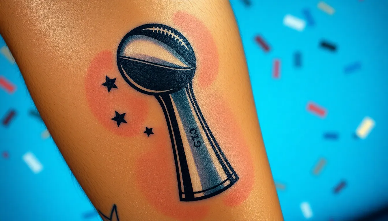 50+ Football Tattoo Ideas for Men's Legs: Team Logos, Players & Championship Designs 5