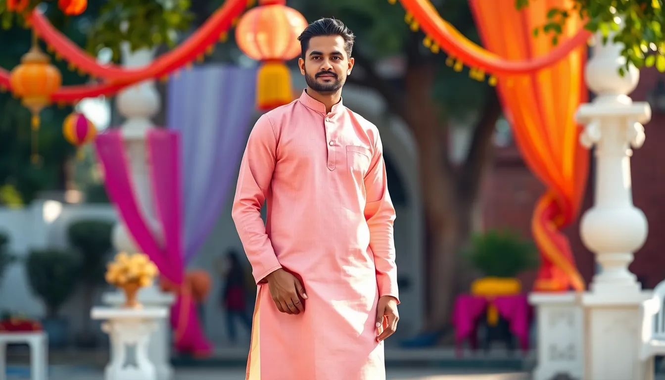 Light Pink Kurta for Men: 5 Stylish Ways to Rock This Trending Ethnic Look 6 Light Pink Kurta for Men: 5 Stylish Ways to Rock This Trending Ethnic Look 5