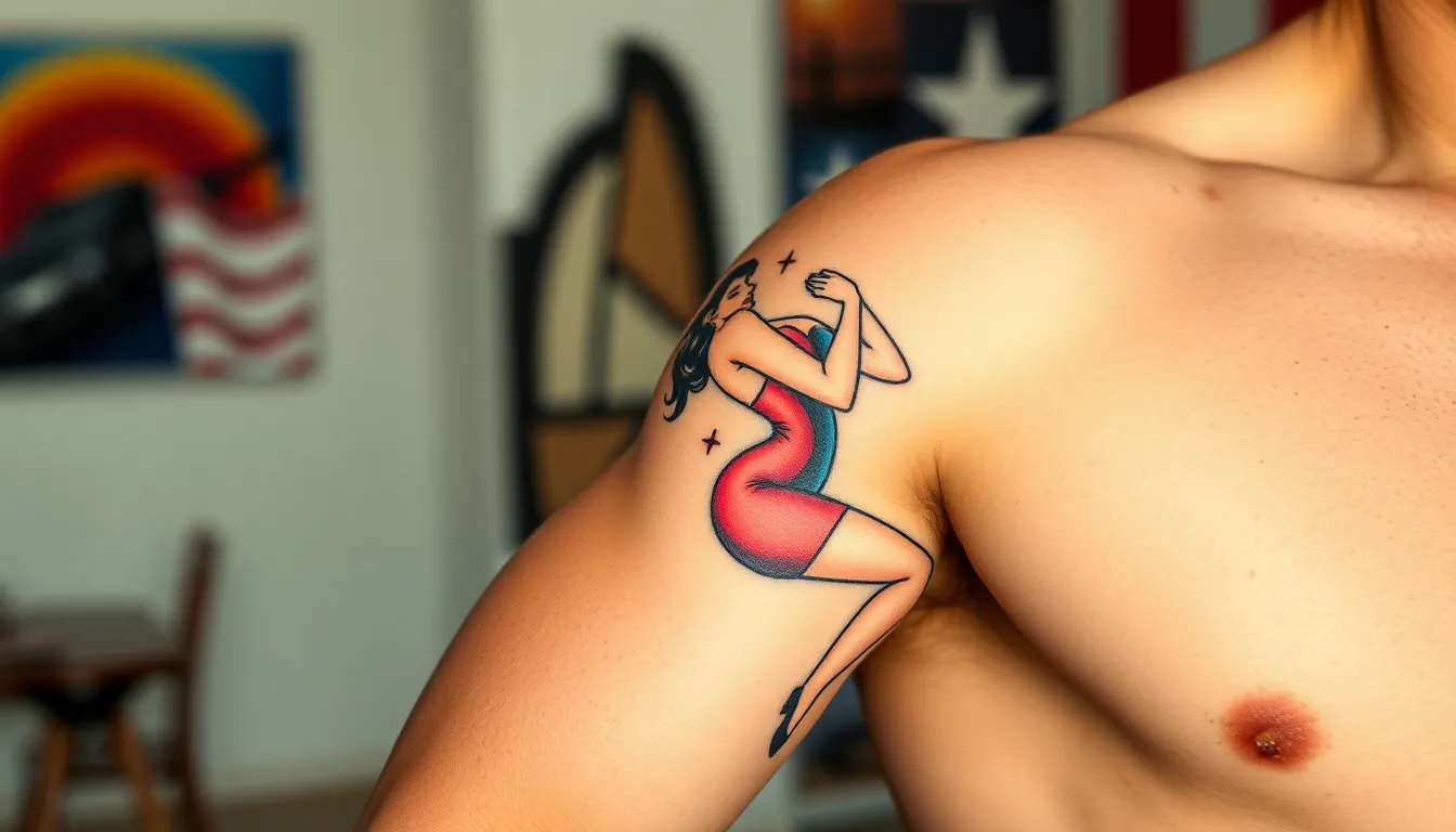 50 Best Pin Up Tattoo Ideas for Men: Classic Designs & Modern Styles 2025 6 50 Best Pin Up Tattoo Ideas for Men: Classic Designs & Modern Styles 2025 5
