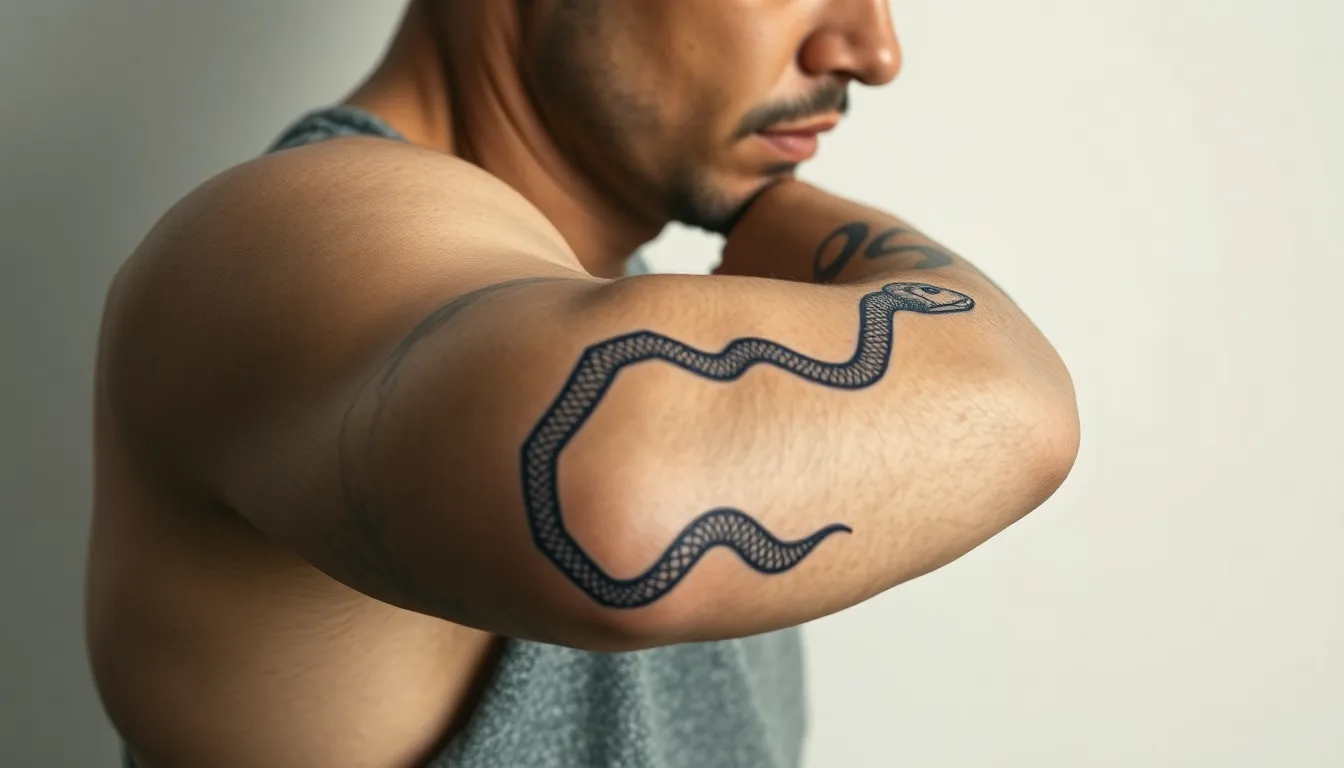 Snake Arm Tattoo for Men: 50+ Bold Designs & Cultural Meanings Guide 6 Snake Arm Tattoo for Men: 50+ Bold Designs & Cultural Meanings Guide 5