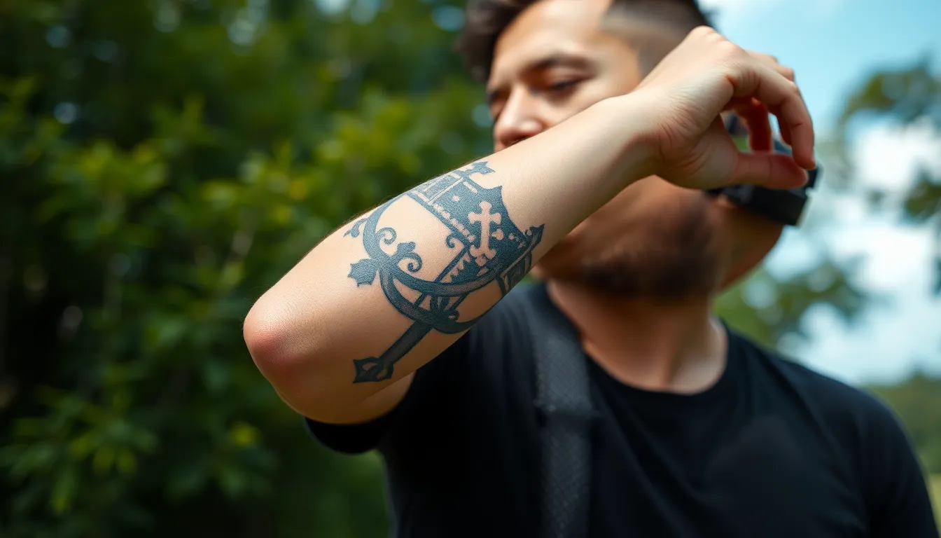 50+ Cross Tattoo Ideas for Men: Meaningful Designs & Placement Guide 6 50+ Cross Tattoo Ideas for Men: Meaningful Designs & Placement Guide 5