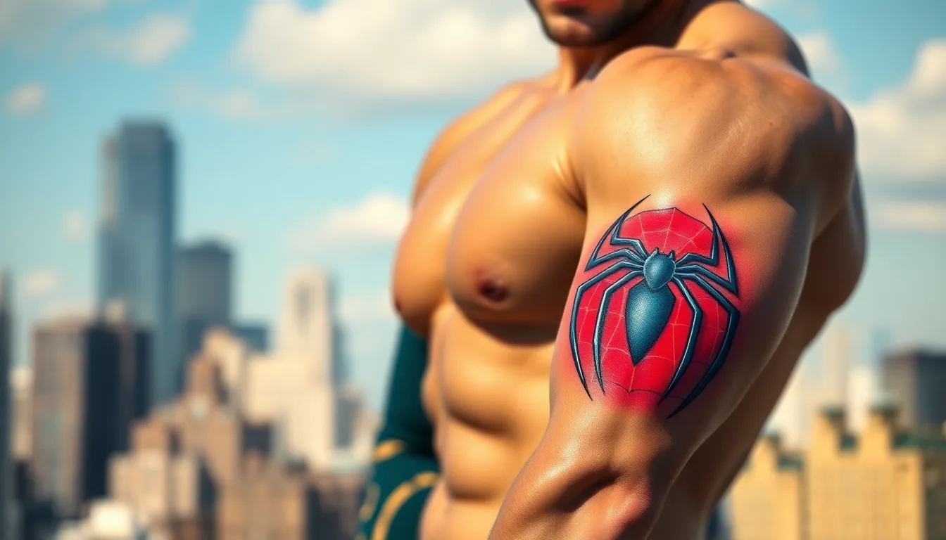 50 Bold Spider Tattoo Ideas for Men: From Black Widows to Geometric Designs 6 50 Bold Spider Tattoo Ideas for Men: From Black Widows to Geometric Designs 5