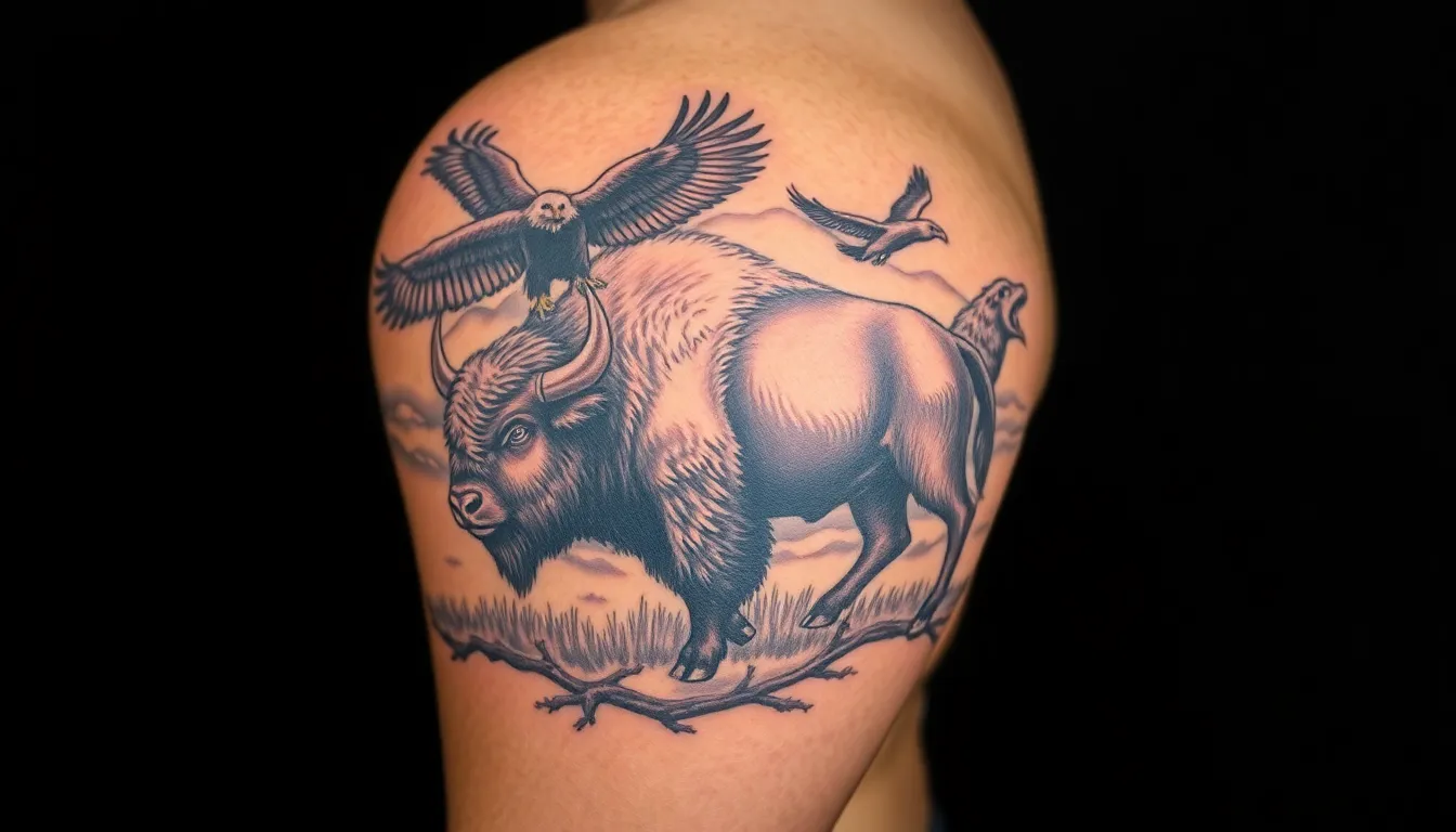 50+ Epic Western Sleeve Tattoo Ideas for Men (Cowboys, Outlaws & More) 6 50+ Epic Western Sleeve Tattoo Ideas for Men (Cowboys, Outlaws & More) 5