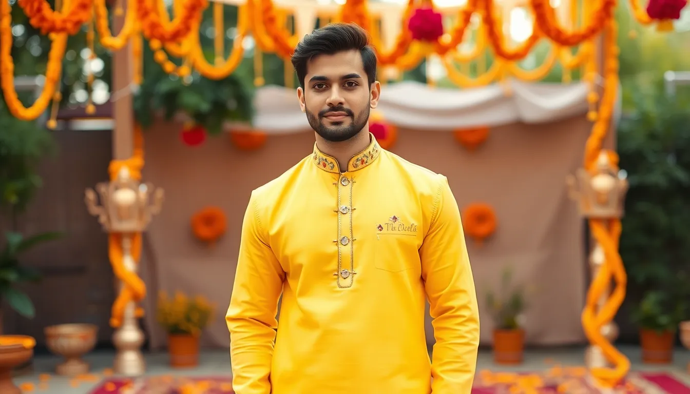 Best Yellow Kurta Men for Haldi: Perfect Styles & Colors for Your Ceremony 5