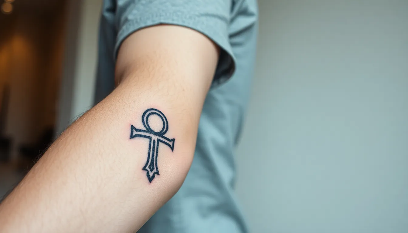25 Powerful Ankh Tattoo Designs for Men: Ancient Egyptian Symbols That Command Respect 8 25 Powerful Ankh Tattoo Designs for Men: Ancient Egyptian Symbols That Command Respect 7