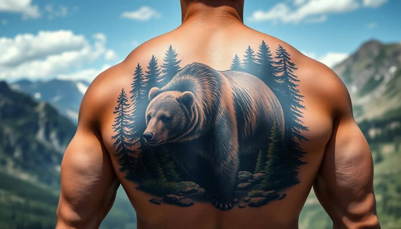 50+ Powerful Bear Tattoo Designs for Men: From Minimalist to Full Sleeve Ideas 8 50+ Powerful Bear Tattoo Designs for Men: From Minimalist to Full Sleeve Ideas 7