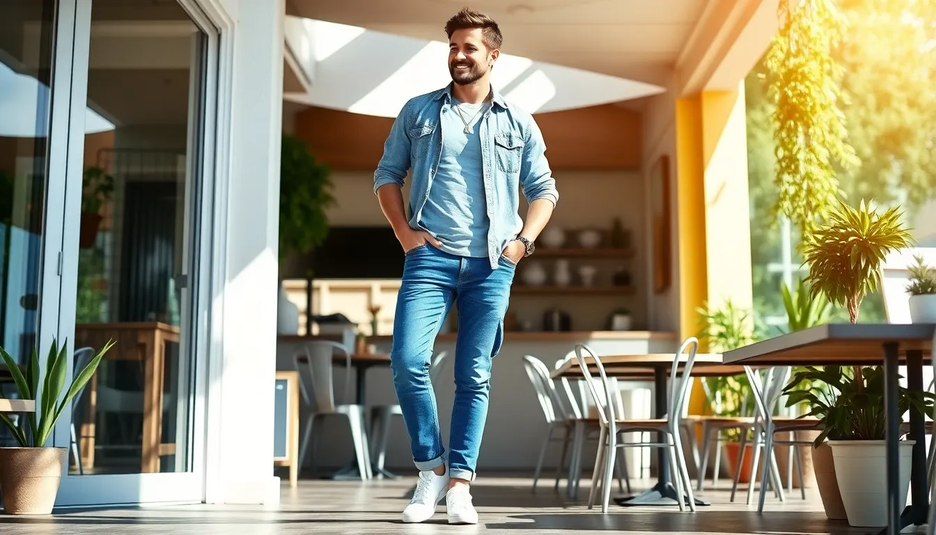 25 Best Blue Jeans Outfit Ideas for Men This Summer (Style Guide 2025) 8 25 Best Blue Jeans Outfit Ideas for Men This Summer (Style Guide 2025) 7