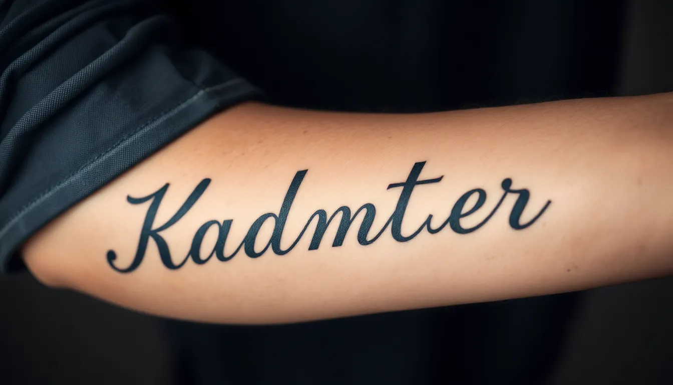 50+ Meaningful Daughter Name Tattoo Ideas for Men: From Script to Symbols 8 50+ Meaningful Daughter Name Tattoo Ideas for Men: From Script to Symbols 7