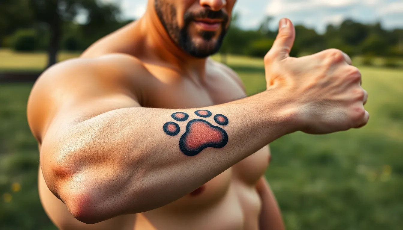 50+ Best Dog Paw Tattoo Ideas for Men: Designs, Placement & Meaning Guide 8 50+ Best Dog Paw Tattoo Ideas for Men: Designs, Placement & Meaning Guide 7