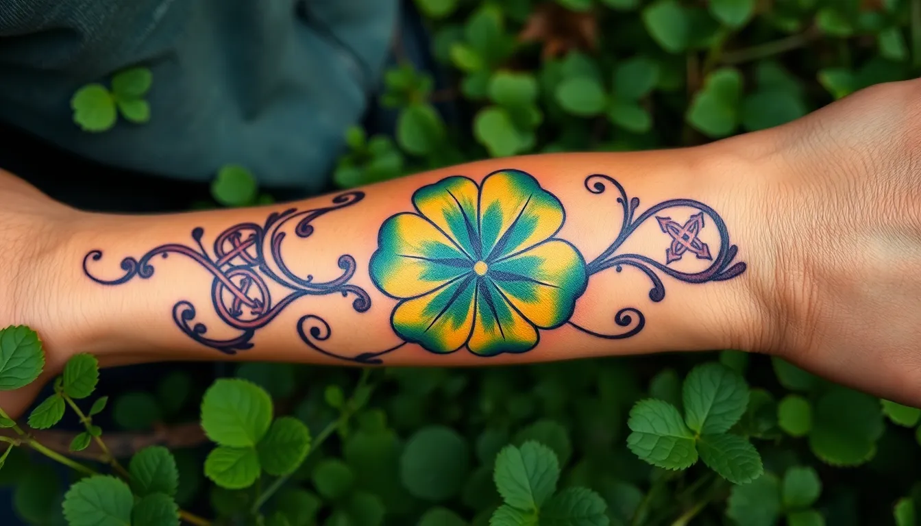 50 Best Four Leaf Clover Tattoo Ideas for Men: Designs, Meanings & Placement Tips 8 50 Best Four Leaf Clover Tattoo Ideas for Men: Designs, Meanings & Placement Tips 7