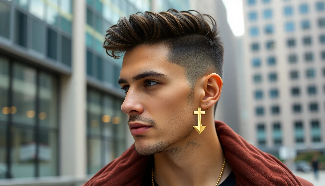 25 Stunning Gold Earrings Designs for Men: From Classic Studs to Bold Drops 8 25 Stunning Gold Earrings Designs for Men: From Classic Studs to Bold Drops 7