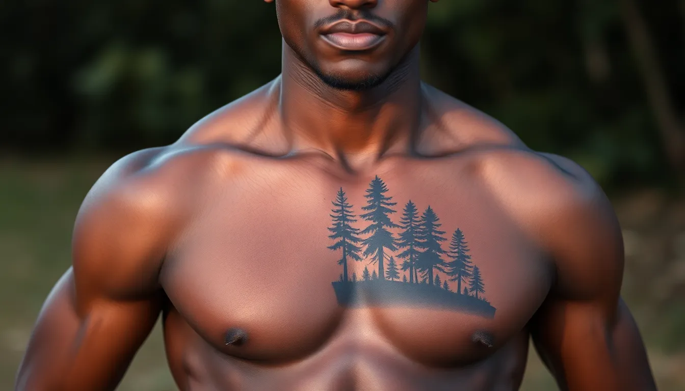 50 Bold Half Chest Tattoo Ideas for Black Men: Cultural & Modern Designs That Pop 8 50 Bold Half Chest Tattoo Ideas for Black Men: Cultural & Modern Designs That Pop 7