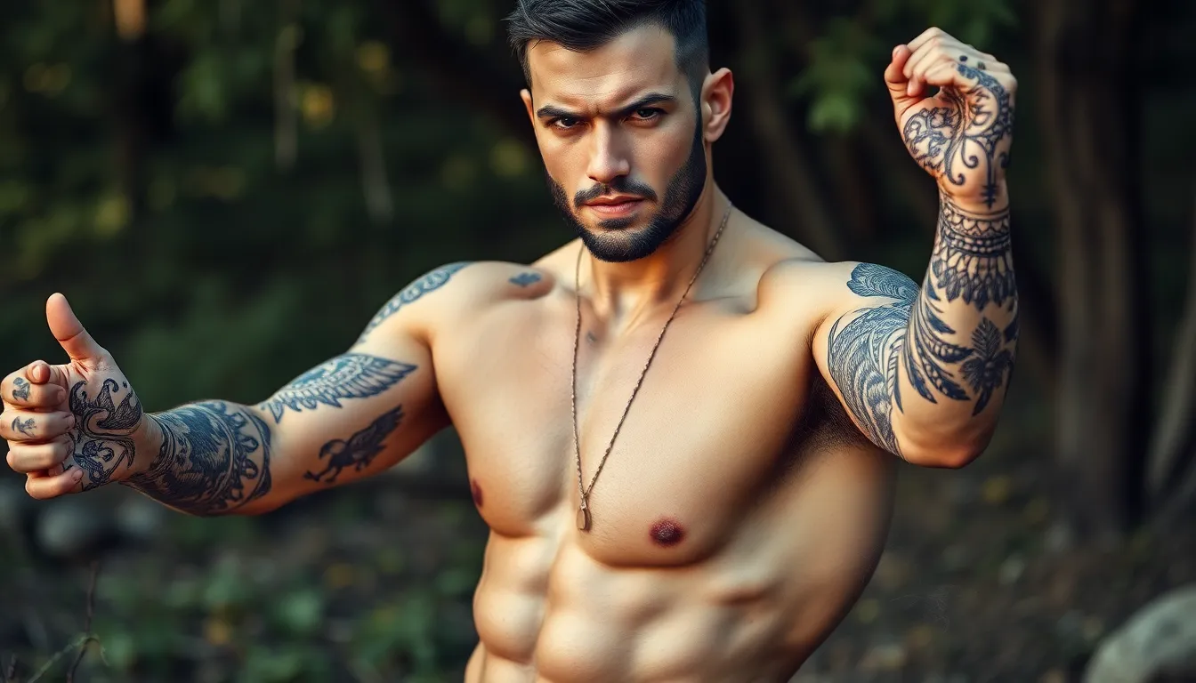 50+ Bold Henna Tattoo Designs for Men: From Tribal to Minimalist Styles 7