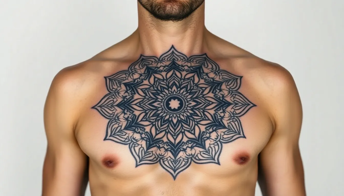 50+ Bold Mandala Tattoo Designs for Men That Command Respect in 2025 7