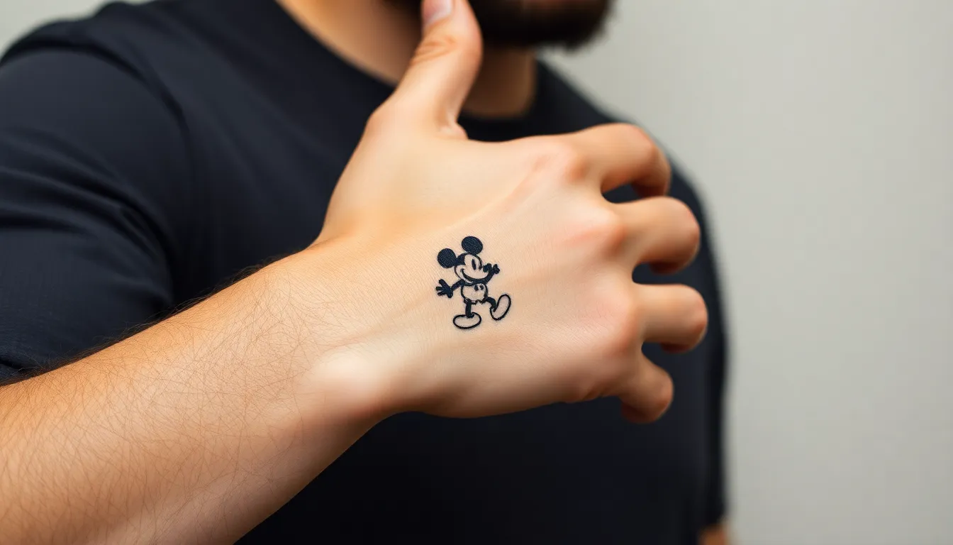 Mickey Mouse Tattoo Ideas for Men: 50+ Bold Designs That Redefine Masculine Ink 8 Mickey Mouse Tattoo Ideas for Men: 50+ Bold Designs That Redefine Masculine Ink 7