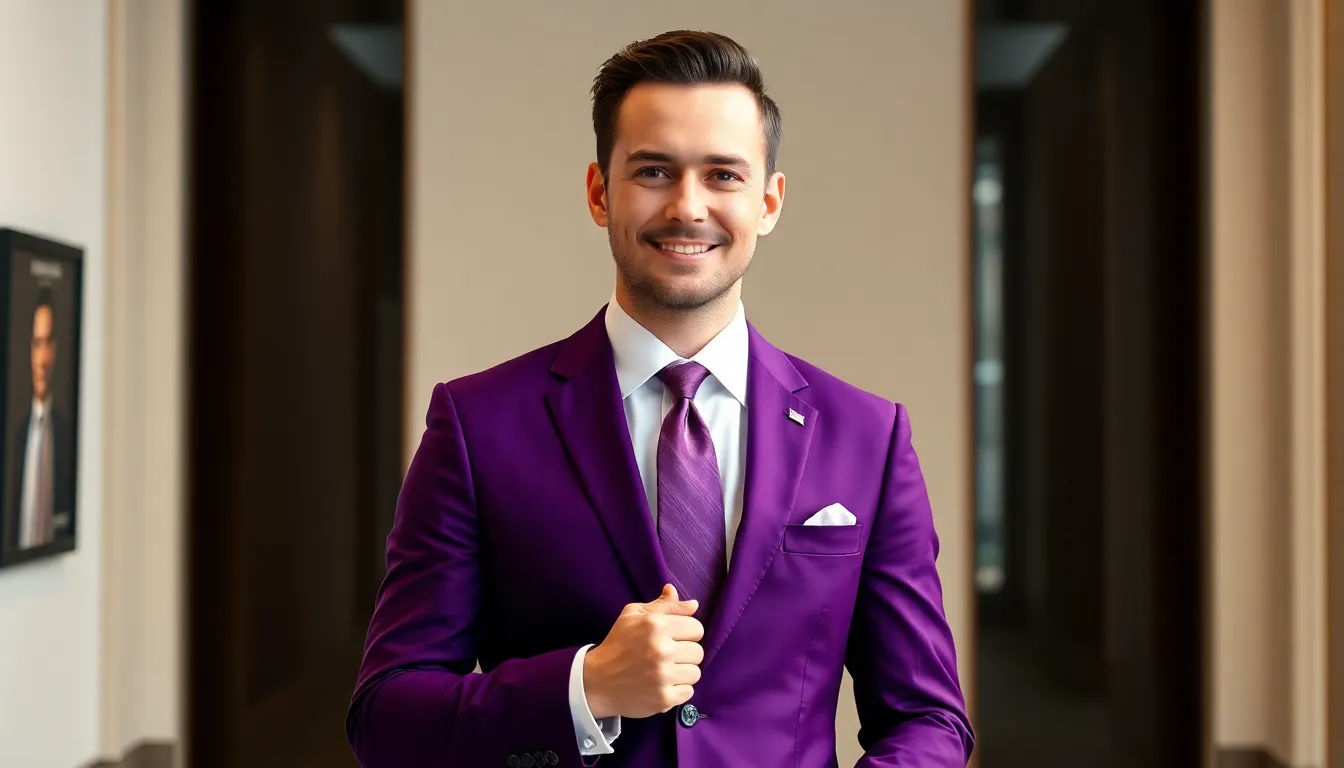 Purple Formal Outfits for Men: Style Guide to Wearing Purple Like a Pro 8 Purple Formal Outfits for Men: Style Guide to Wearing Purple Like a Pro 7