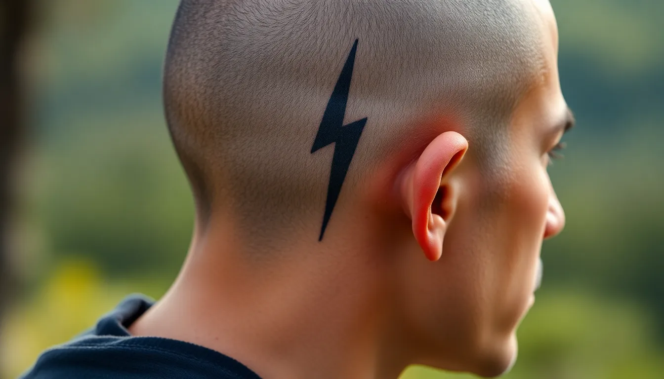25 Stunning Shaved Head Designs for Men: From Classic to Creative Patterns 8 25 Stunning Shaved Head Designs for Men: From Classic to Creative Patterns 7