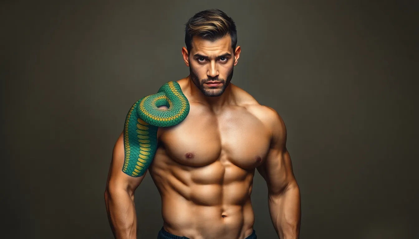 50 Best Snake Shoulder Tattoo Ideas for Men: Bold Designs & Meanings 7