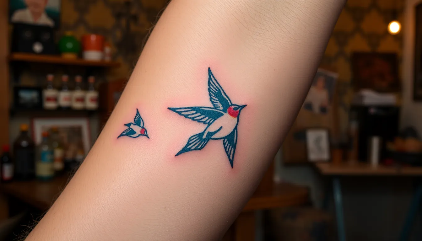 50+ Swallow Tattoo Designs for Men: Meanings, Styles & Placement Ideas 8 50+ Swallow Tattoo Designs for Men: Meanings, Styles & Placement Ideas 7