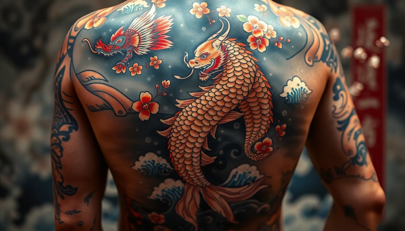 50+ Bold Back Tattoo Designs for Men: Ideas That Make a Statement 8 50+ Bold Back Tattoo Designs for Men: Ideas That Make a Statement 7