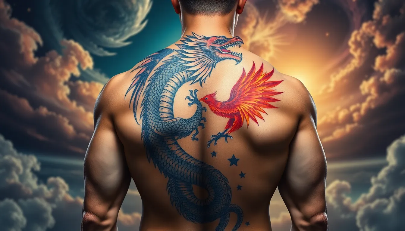 50+ Best Upper Back Tattoo Ideas for Men: From Bold Dragons to Sacred Geometry 8 50+ Best Upper Back Tattoo Ideas for Men: From Bold Dragons to Sacred Geometry 7