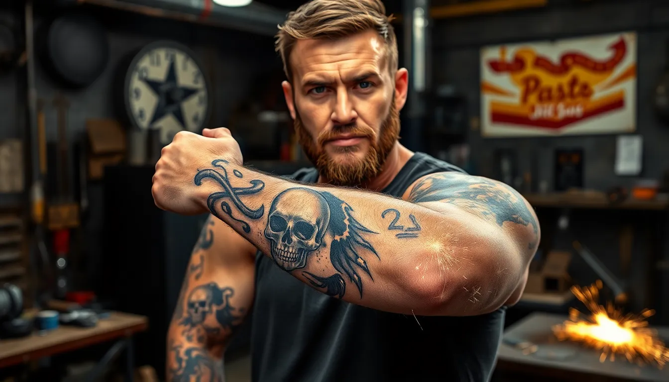 50+ Bold Welding Tattoo Ideas for Men: From Classic Tools to Full Sleeves 7