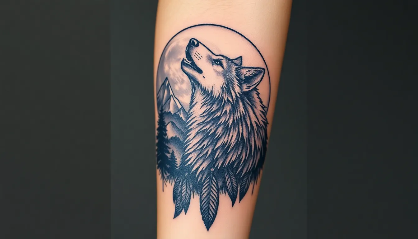 50 Wolf Forearm Tattoo Ideas for Men: Designs, Styles & Meaning Guide 8 50 Wolf Forearm Tattoo Ideas for Men: Designs, Styles & Meaning Guide 7