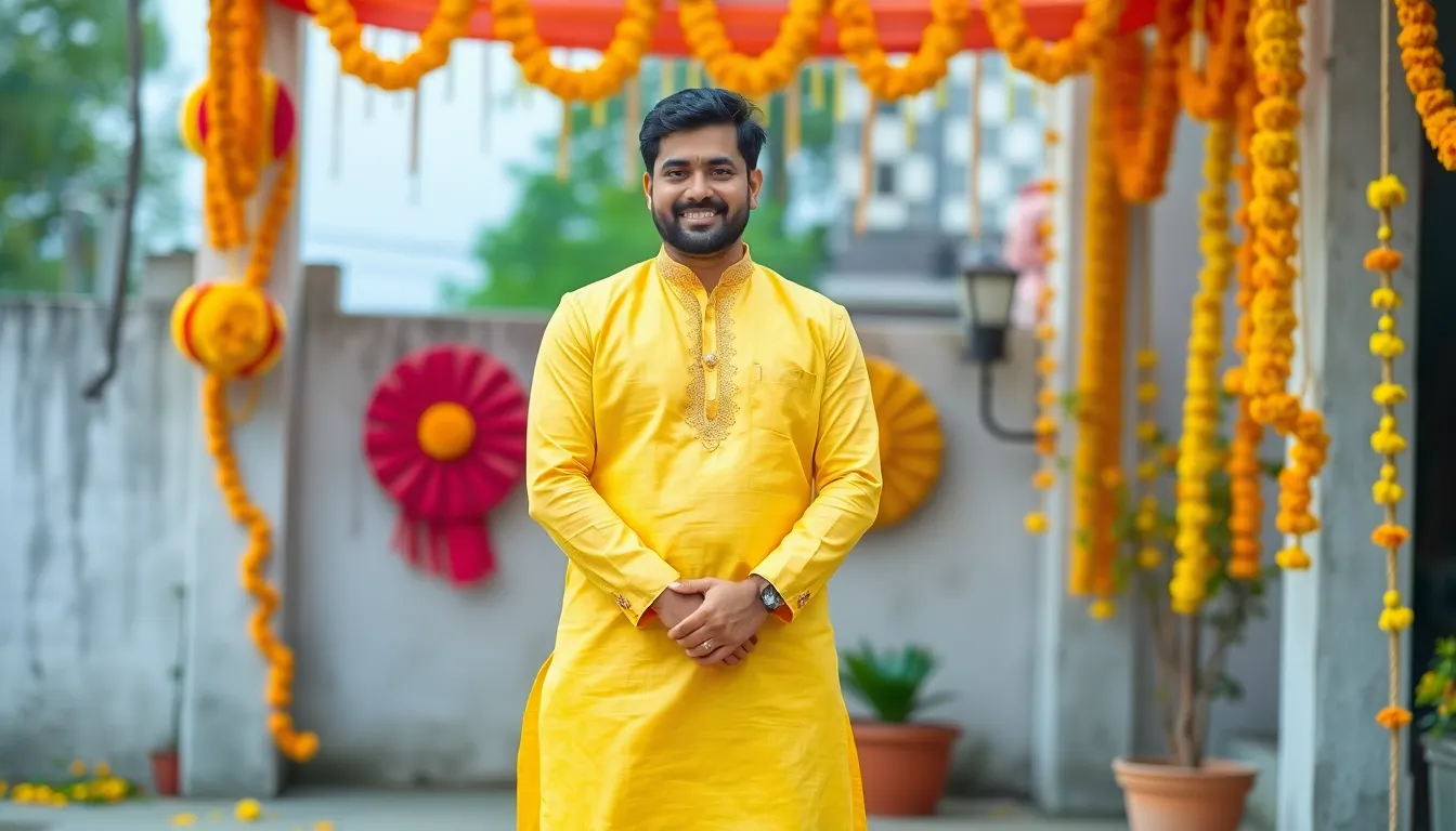 Best Yellow Kurta Men for Haldi: Perfect Styles & Colors for Your Ceremony 7